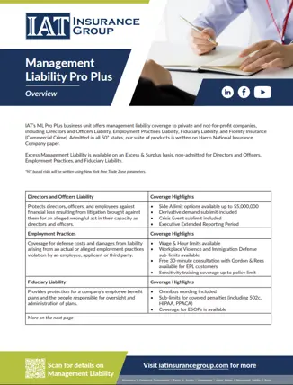 Management Liability Overview